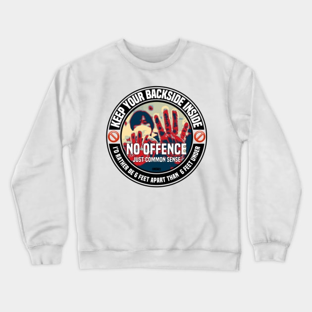 Social Distancing Crewneck Sweatshirt by FirstTees